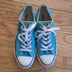 Converse All Star Turquoise and White Shoes